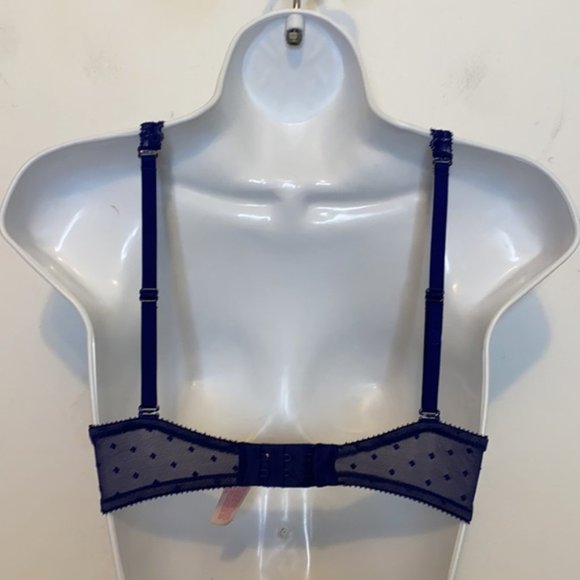 Victoria Secret Push Up Underwire multiway Purple Lace Bra Size 32C - Picture 5 of 9